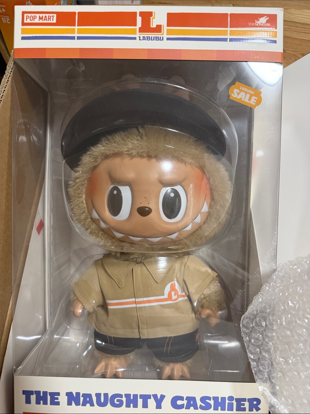 Pop Mart Authentic The Naughty Cashier Plush Doll ( Big Doll)